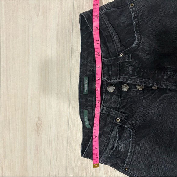 Women’s Wild‎ Fable Black High Rise Utility Straight Leg Jean - Size 4 - Picture 5 of 8